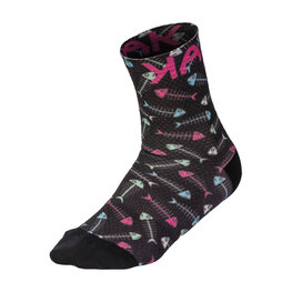 KARPOS Cyklistické ponožky klasické - GREEN FIRE - viacfarebná/čierna