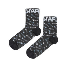 KARPOS Cyklistické ponožky klasické - GREEN FIRE - viacfarebná/čierna