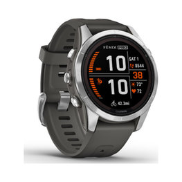GARMIN smart hodinky - FENIX 7S PRO SOLAR - antracitová/strieborná