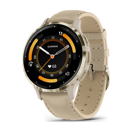 GARMIN smart hodinky - VENU 3S - šedá/zlatá