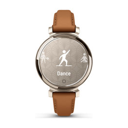 GARMIN smart hodinky - LILY 2 CLASSIC - zlatá/hnedá