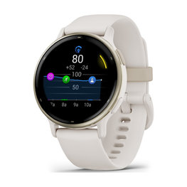 GARMIN smart hodinky - VÍVOACTIVE 5 - ivory/zlatá