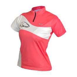 HAVEN Cyklistický dres s krátkym rukávom - COMTESS - červená/biela