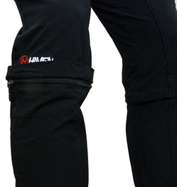 HAVEN Cyklistické nohavice dlhé bez trakov - ENDEAVOUR II - čierna