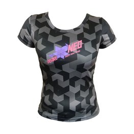 HAVEN Cyklistický dres s krátkym rukávom - PEARL NEO SHORT - čierna/ružová