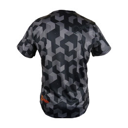 HAVEN Cyklistický dres s krátkym rukávom - CUBES NEO SHORT - čierna/červená