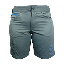 HAVEN Cyklistické nohavice krátke bez trakov - AMAZON LADY - šedá/modrá