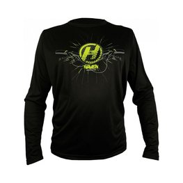 HAVEN Cyklistický dres s dlhým rukávom letný - NAVAHO II LONG - čierna/zelená