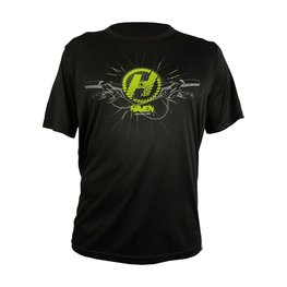 HAVEN Cyklistický dres s krátkym rukávom - NAVAHO II SHORT - čierna/zelená