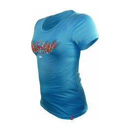 HAVEN Cyklistický dres s krátkym rukávom - AMAZON II SHORT - modrá/ružová