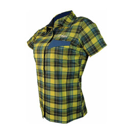 HAVEN košeľa - AGNESS SLIMFIT - modrá/žltá