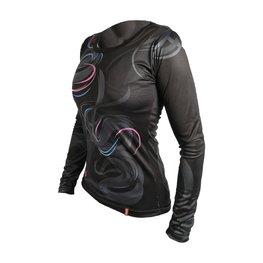 HAVEN Cyklistický dres s dlhým rukávom letný - ENERGY CRAZY LONG - čierna