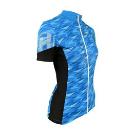 HAVEN Cyklistický dres s krátkym rukávom - SKINFIT NEO WOMEN - modrá/biela