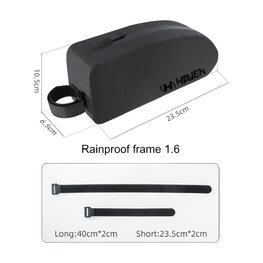 HAVEN Cyklistická taška - RAINPROOF FRAME 1.6 - čierna