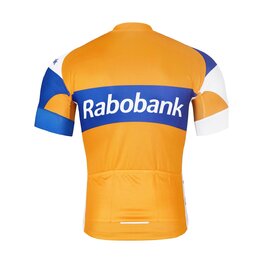 BONAVELO Cyklistický dres s krátkym rukávom - RABOBANK - oranžová/modrá