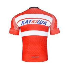 BONAVELO Cyklistický dres s krátkym rukávom - KATUSHA - červená/biela