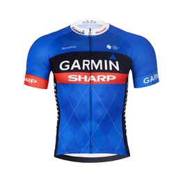 BONAVELO Cyklistický dres s krátkym rukávom - GARMIN SHARP - modrá/čierna