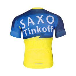 BONAVELO Cyklistický dres s krátkym rukávom - SAXO BANK TINKOFF - modrá/žltá