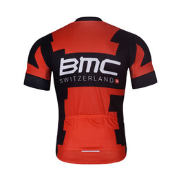 BONAVELO Cyklistický dres s krátkym rukávom - BMC - červená/čierna