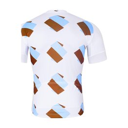 BONAVELO Cyklistický dres s krátkym rukávom - AG2R LA MONDIALE - biela/modrá