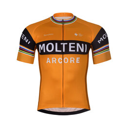 BONAVELO Cyklistický dres s krátkym rukávom - MOLTENI ARCORE - oranžová