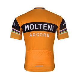 BONAVELO Cyklistický dres s krátkym rukávom - MOLTENI ARCORE - oranžová