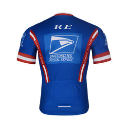 BONAVELO Cyklistický dres s krátkym rukávom - US POSTAL - modrá