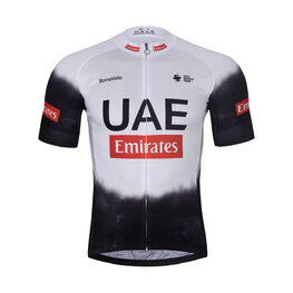 BONAVELO Cyklistický dres s krátkym rukávom - UAE 2025 - biela/čierna