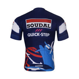 BONAVELO Cyklistický dres s krátkym rukávom - SOUDAL-QUICKSTEP 2025 - modrá/biela