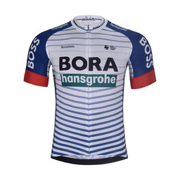 BONAVELO Cyklistický dres s krátkym rukávom - BORA 2026 - biela/viacfarebná