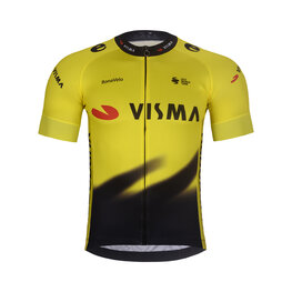 BONAVELO Cyklistický dres s krátkym rukávom - VISMA 2026 - žltá/čierna