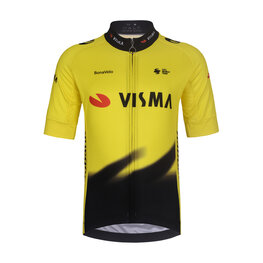 BONAVELO Cyklistický dres s krátkym rukávom - VISMA 2026 KIDS - žltá/čierna