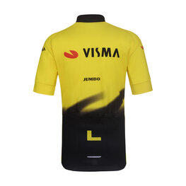BONAVELO Cyklistický dres s krátkym rukávom - VISMA 2026 KIDS - žltá/čierna