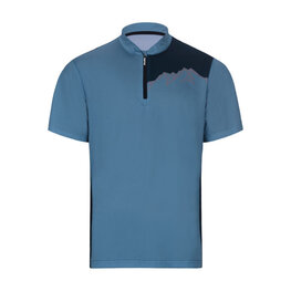 HOLOKOLO Cyklistický dres s krátkym rukávom - ADVENTURE - modrá