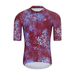 HOLOKOLO Cyklistický dres s krátkym rukávom - RUSTLE - bordová