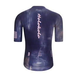 HOLOKOLO Cyklistický dres s krátkym rukávom - TEAM SPIRIT - antracitová/fialová