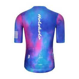 HOLOKOLO Cyklistický dres s krátkym rukávom - TEAM SPIRIT - modrá/viacfarebná