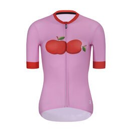 RIVANELLE Cyklistický dres s krátkym rukávom - FRUIT LADY - ružová/červená