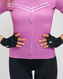 RIVANELLE Cyklistické rukavice krátkoprsté - ELEGANCE TOUCH - čierna