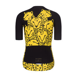RIVANELLE Cyklistický dres s krátkym rukávom - CHEETAH II - žltá/čierna