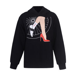 RIVANELLE mikina - LADY RULES - čierna/viacfarebná