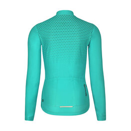 RIVANELLE Cyklistický dres s dlhým rukávom zimný - STARLIGHT WINTER  - tyrkysová