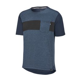 IXS Cyklistický dres s krátkym rukávom - FLOW X - modrá