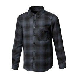 IXS košeľa - CARVE 1.0 - antracitová/čierna