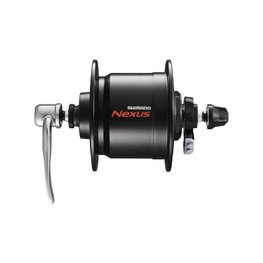 SHIMANO predný náboj s dynamom - DHC3000 32 - čierna