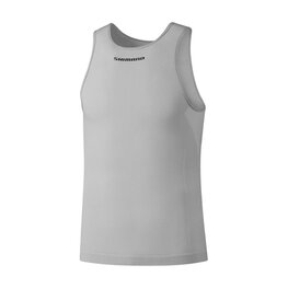 SHIMANO Cyklistické tričko bez rukávov - VERTEX SL - šedá