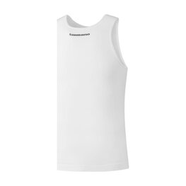 SHIMANO Cyklistické tričko bez rukávov - VERTEX SL - biela