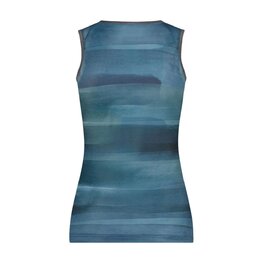 SHIMANO Cyklistické tričko bez rukávov - VERTEX SL - modrá