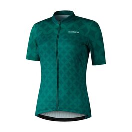 SHIMANO Cyklistický dres s krátkym rukávom - MIZUKI - zelená