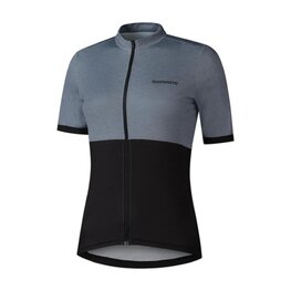 SHIMANO Cyklistický dres s krátkym rukávom - ELEMENT - šedá/čierna